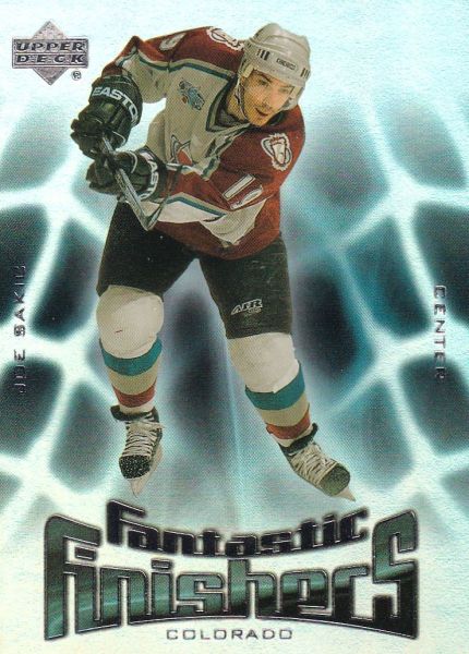 insert karta JOE SAKIC 01-02 UD Fantastic Finishers číslo FF9